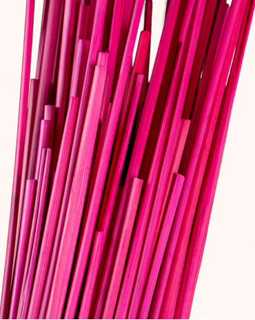 Fuchsia Rye Straw – Straw Marquetry | Maison Douineau