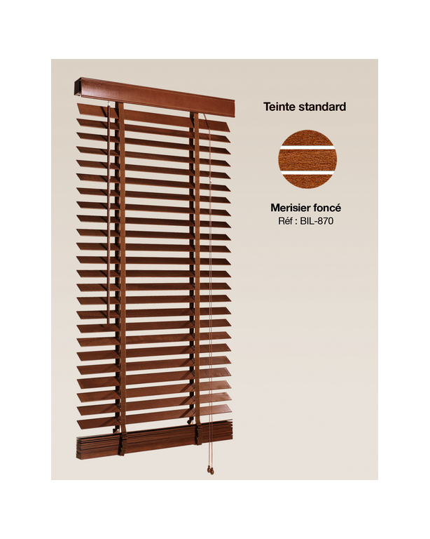  Clear Beech Wood Blind slat  50mm