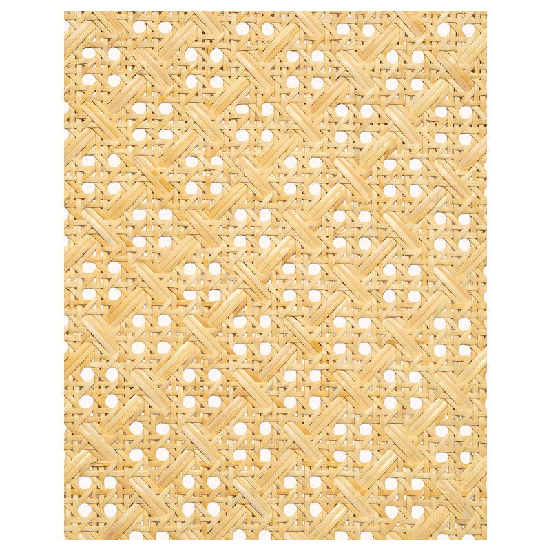 1/2 Mesh Cane Webbing Crossed Natural
