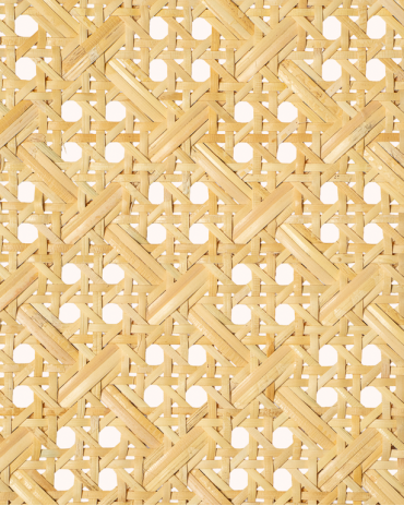 1/2 Mesh Cane Webbing Crossed Natural
