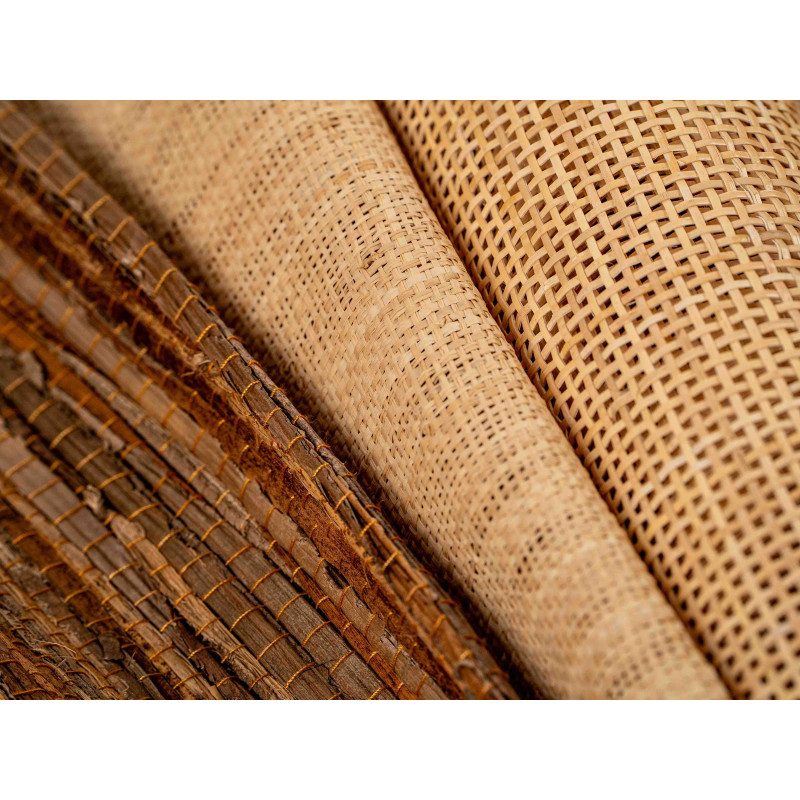 Tissage Ajouré Canne Rotin Naturel 2x2.2mm