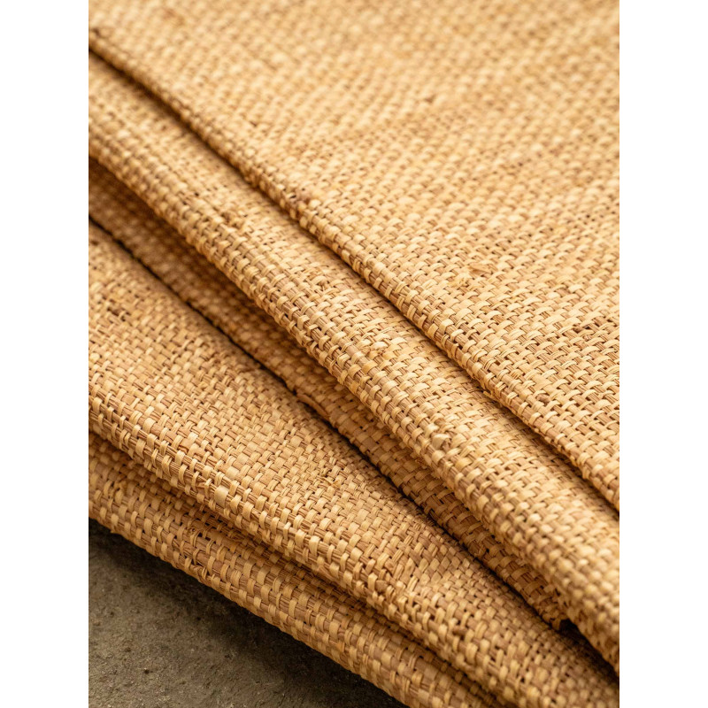 Amber and Natural fine Raffia weaving