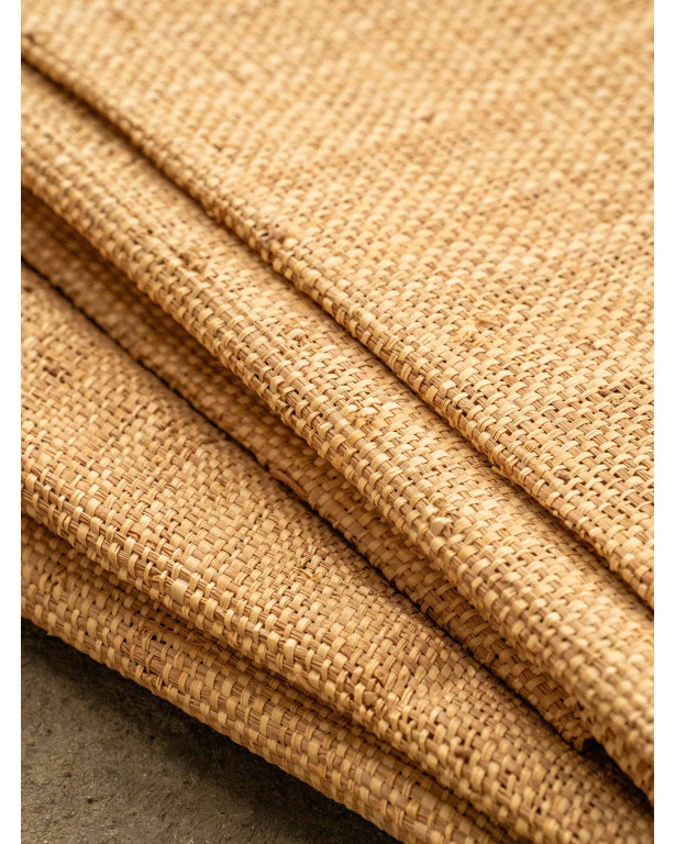 Amber and Natural fine Raffia weaving