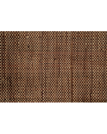 Mahogany and Natural Fine Raffia weaving
