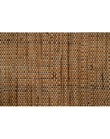 Tissage Raphia Bicolore Maille Fine-Naturel & Cocotier