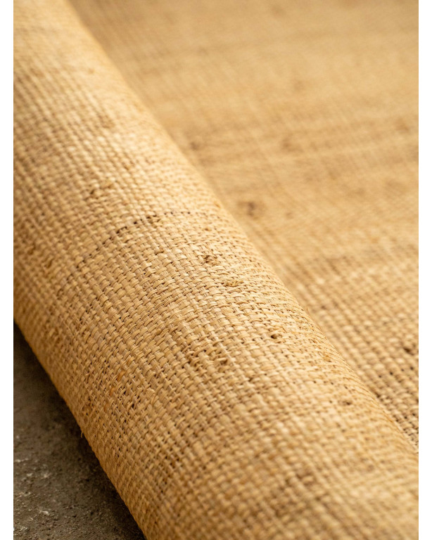 Natural & Linen Fine Raffia weaving