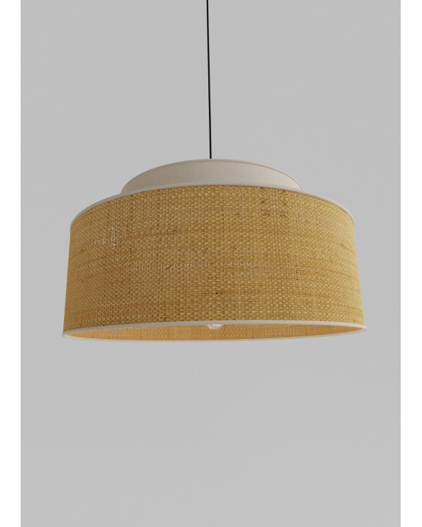 Natural & Linen Fine Raffia weaving