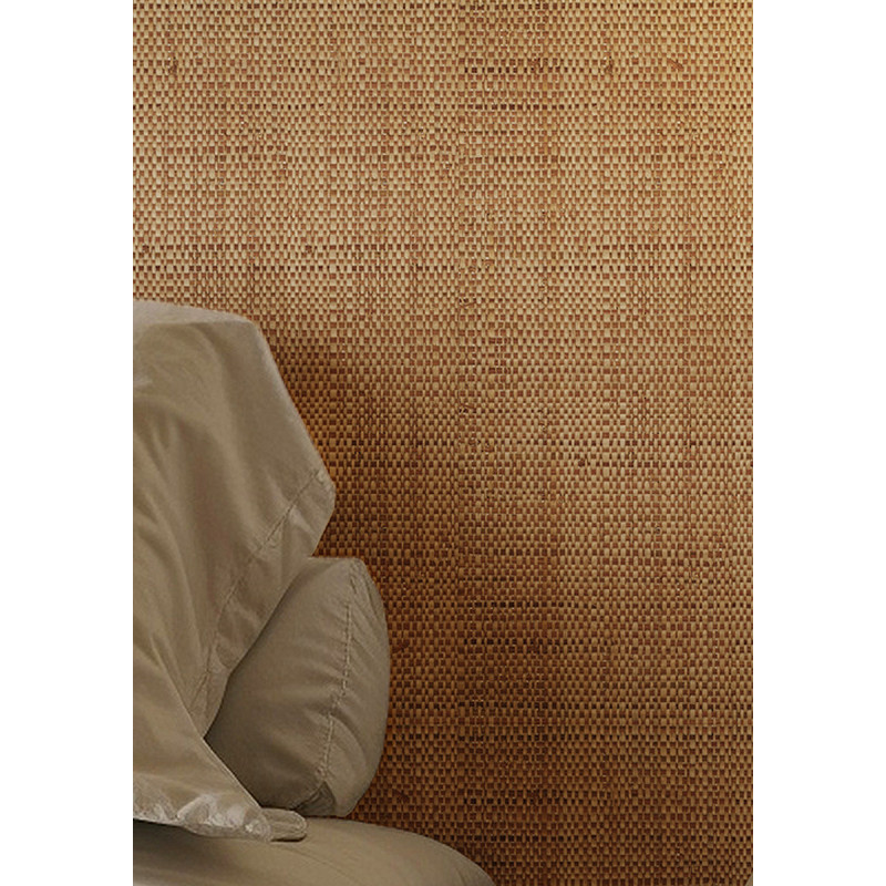 Natural & chestnut fine Raffia weaving