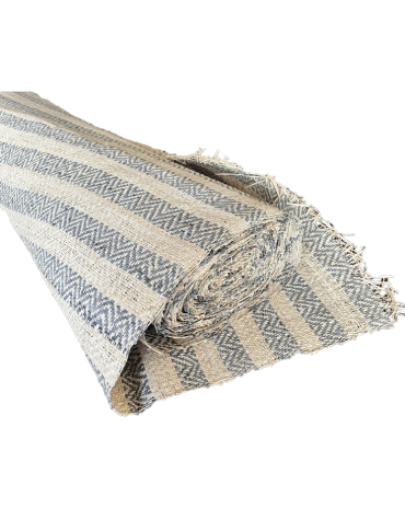 Rabane Raphia Langarana Chevron Bande Grise