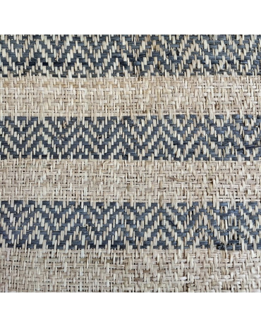 Raffia Rabane Langarana Grey Band Chevron widht 120cm
