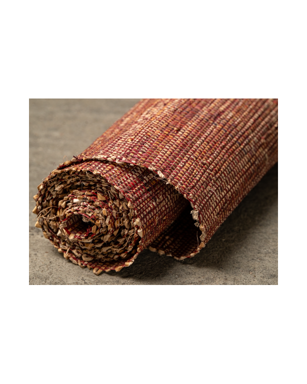 Tissage  Langarana Raphia et Banane Bordeaux -90cm
