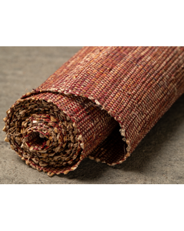 Tissage  Langarana Raphia et Banane Bordeaux -90cm