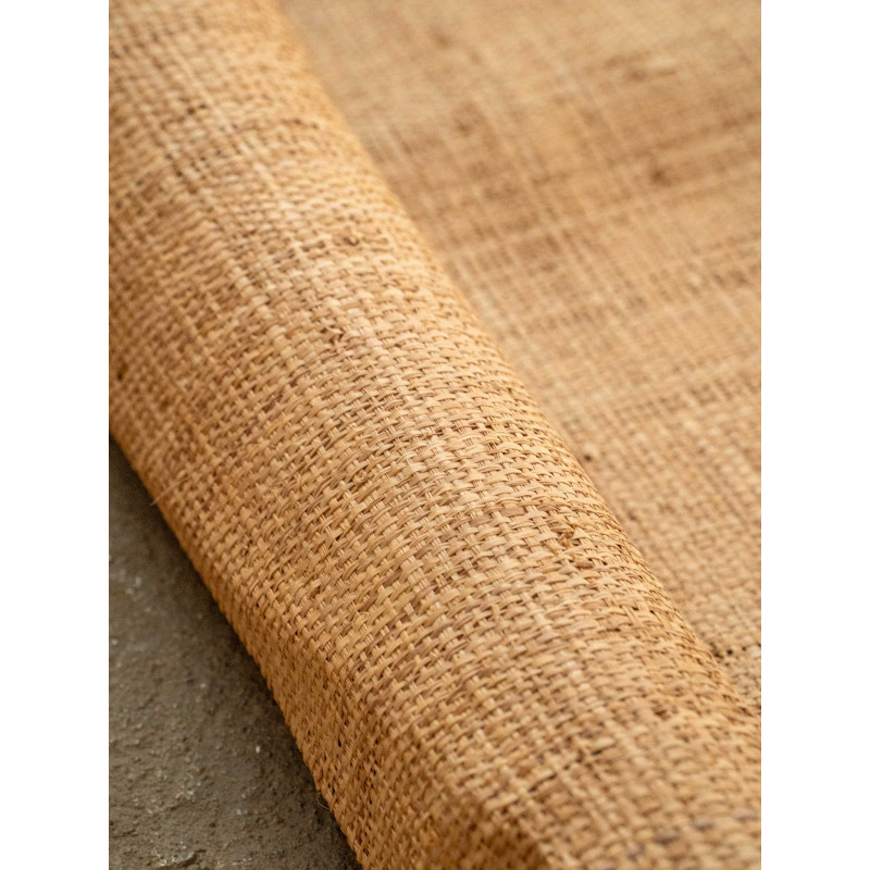 Tissage Raphia uni Maille fine-Ambre